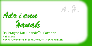 adrienn hanak business card